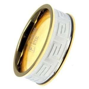  Stainless Steel Ring 2 Tones 