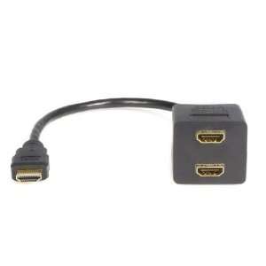  STARTECH 1FT DVI TO 2X HDMI SPLITTER CABLE Support for 