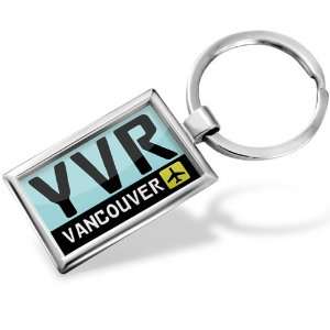Keychain Airport code YVR / Vancouver country United States   Hand 