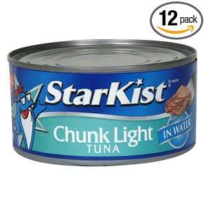 Starkist Chunk Light Tuna in Water, 12 Ounce Pouches (Pack of 12 
