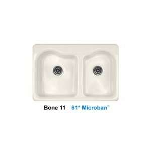   Advantage 3.2 Double Bowl Kitchen Sink with Three Faucet Holes 51 3 61