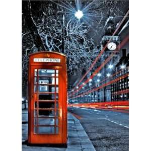   London Red Phone Box 23.5 x 16.5Inches (59.4 x 42 cm) MINI POSTER