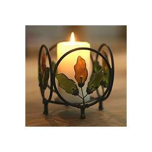  NOVICA Recycled glass candleholders, A Fine Light (pair 