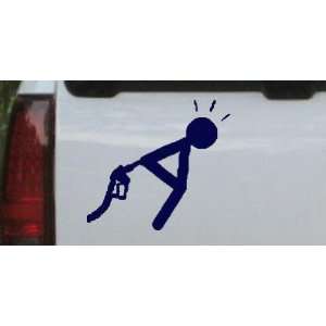 Navy 14in X 12.5in    Gas pump (Hi Gas Prices) Funny Car Window Wall 