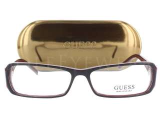 Guess GU 1561 BLKBU 54 14 135 Black Burgundy Eyeglasses  