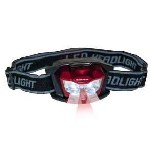  GreatLite 32901 3AAA 3 LED Headlamp, Black, Blue and Red 