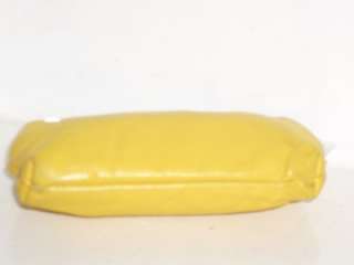 AMITY Vintage 1950s Canary Yellow Leather Kisslock Framed Clutch 