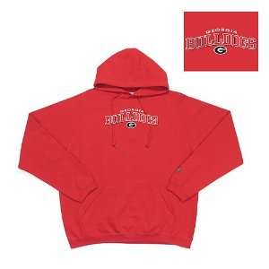  Georgia Bulldogs NCAA Goalie Hooded Sweatshirt (Dark Red 