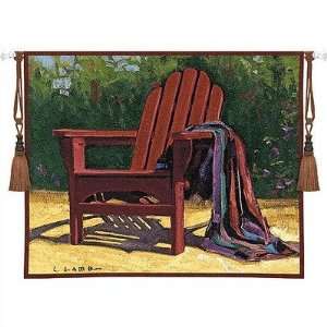  Fine Art Tapestries 3337 WH Red Chair Tapestry   Lamb 