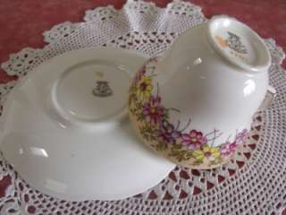 FOLEY CHINA TEA CUP AND SAUCER ENGLAND HAND DECORATED  