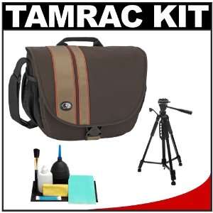 Tamrac 3445 Rally 5 Camera/Netbook/iPad Bag (Brown/Tan) with Deluxe 