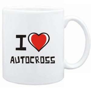  Mug White I love Autocross  Sports