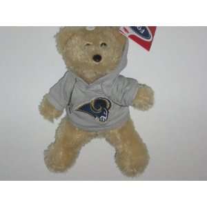 ST. LOUIS RAMS 8 Plush TEDDY BEAR with Team Logo Embroidered Grey 