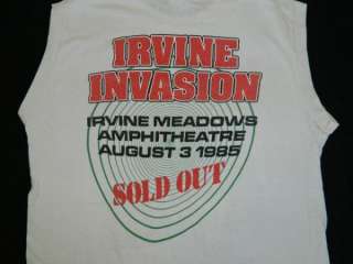 1985 RATT IRVINE INVASION VTG CONCERT T SHIRT ONE DATE ONLY TOUR 