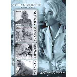  Marilyn Monroe Sheet 4 Mint Grenada Stamps 3716 