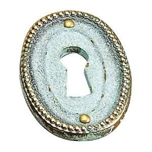  KEYHOLE PLATE 37MM POMPEII GREEN