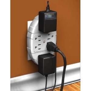  WESTINGHOUSE 6 Grounded Outlet In Wall Adapter, White 