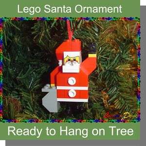 LEGO® Hanging Santa Holiday Christmas Tree Ornament  