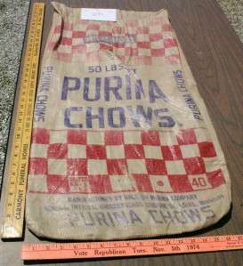 Purina Chows Micro Mixed Farm Feed Sack 291  