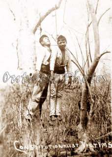 1900S HANGING OF MEXICAN REVOLUTION DEAD BODY CORPSE REBELS BANDIT 