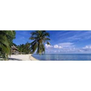 Tourist Resort on the Beach, Matira Beach, Bora Bora, French Polynesia 