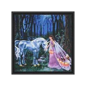  Kustom Krafts Under the Faerie Moon Counted Cross Stitch 