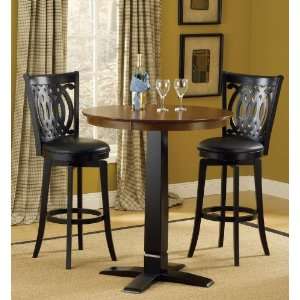  3pc Bar Table and Stools Set in Two Tone Finish