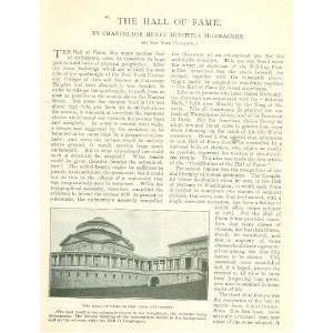  1900 New York University Hall of Fame illustrated 