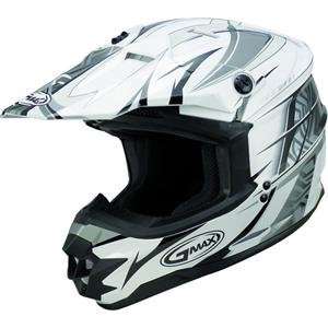  GMax GM76 Player Helmet   3X Large/White/Black/Silver 