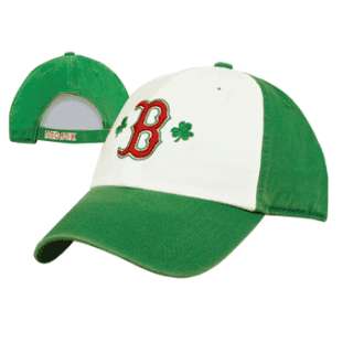 NEW** BOSTON RED SOX ST PATRICKS DAY SHAMROCK HAT CAP  