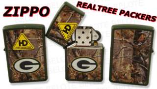 Zippo NFL Green Bay Packers REALTREE Lighter 28105 NEW  