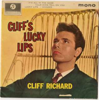 CLIFF RICHARD LUCKY LIPS RARE ISRAEL 7 EP PS MONO  