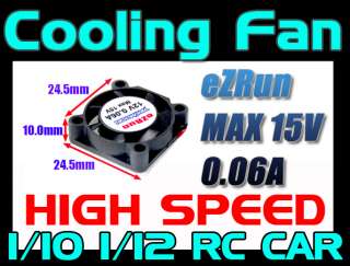 EZRUN 2507 15V 0.06A cooling fan 35A 60A 9T 13T 32T  