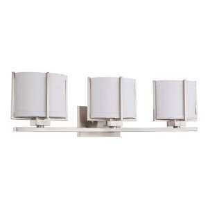  Nuvo 60/4343 Portia 3 Light Bathroom Lights in Brushed 