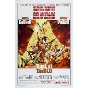  Duel at Diablo Poster B 27x40 James Garner Sidney Poitier 