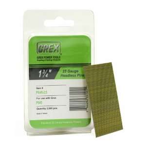 GREX P6/45 2.5 23 Gauge 1 3/4 Inch Length Headless Pins (2,500 per box 