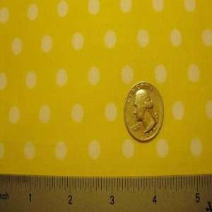  Cotton Fabric Small Dots Yellow