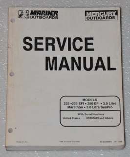   Mariner 225 EFI, 250 EFI, 3.0 Litre Outboard Factory Service Manual