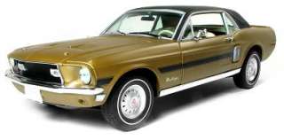 GREENLIGHT 12811 118 1968 FORD MUSTANG HIGH COUNTRY SPECIAL GOLD HCS 