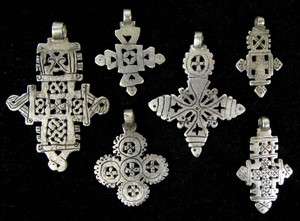 COPTIC SILVER CROSSES (75 100 years old)  