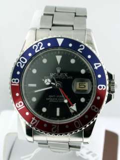   1675 Stainless Steel Blue Red Bezel 45 year old RARE Watch  