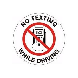  Labels NO TEXTING WHILE DRIVING Color Clear 2 Diameter 