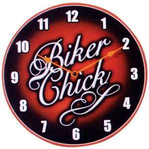  Clock   Biker Chick