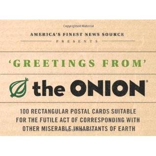 Greetings from the Onion 100 Rectangular Postal Cards Suitable for 