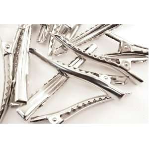  45mm Single Prong Alligator Pinch Clips with Teeth   48 