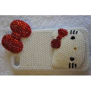  Iphone 4&4s Case Made with Delicate Manmade Pearl(hello 