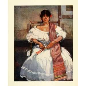 1912 Print Archibald Stevenson Forrest Art Portrait Columbian Spanish 