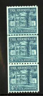 US Stamps # 1059 NH Small Holes Line Pair N Rare  