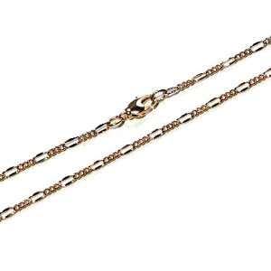  Gold Plated Triple Loop Chain Necklace Jewelry