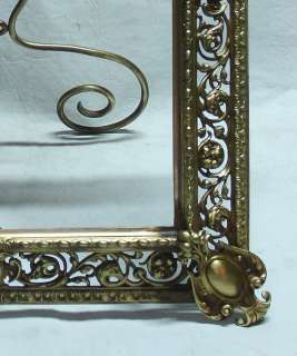 Important antique bronze pair picture frames 19 x 16  